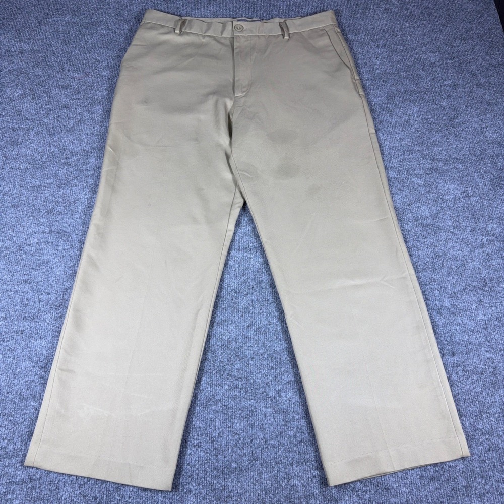 Dockers Straight Fit D2 Khaki Pants Mens 34x29 Tan Chino Trousers Polyester